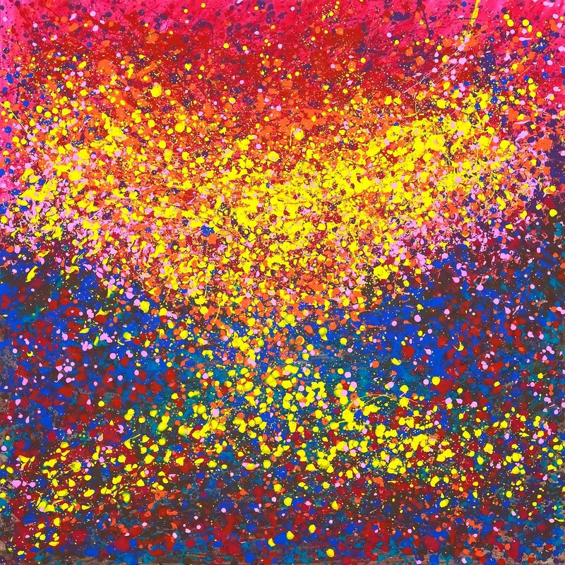 Cosmic Collision  - a Paintings by DR LOWLY (LOW LEE YONG)